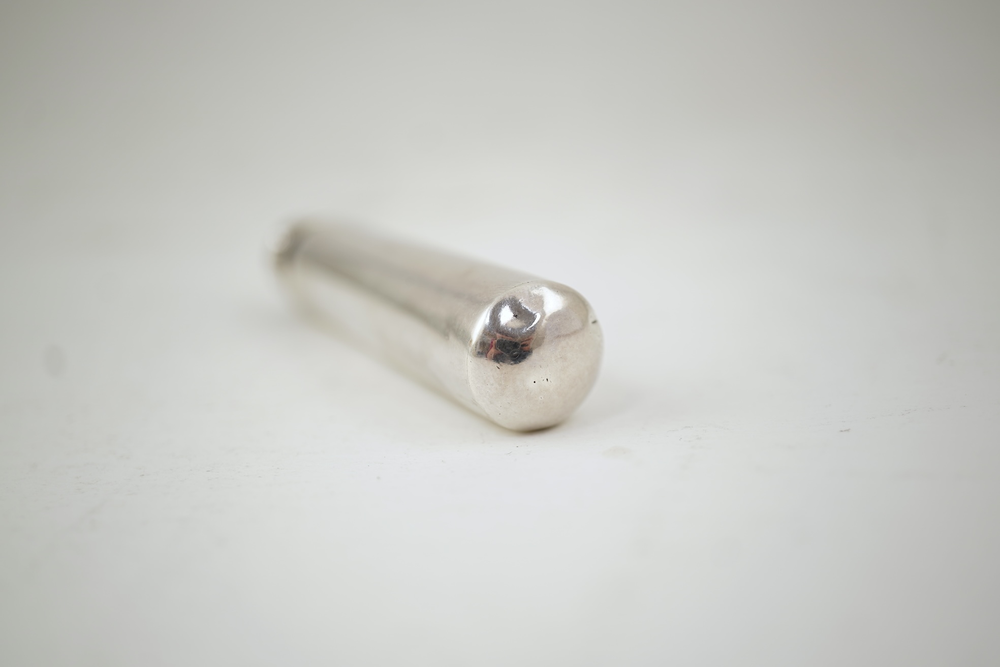 An early Victorian silver travelling apple corer, by Joseph Wilmore